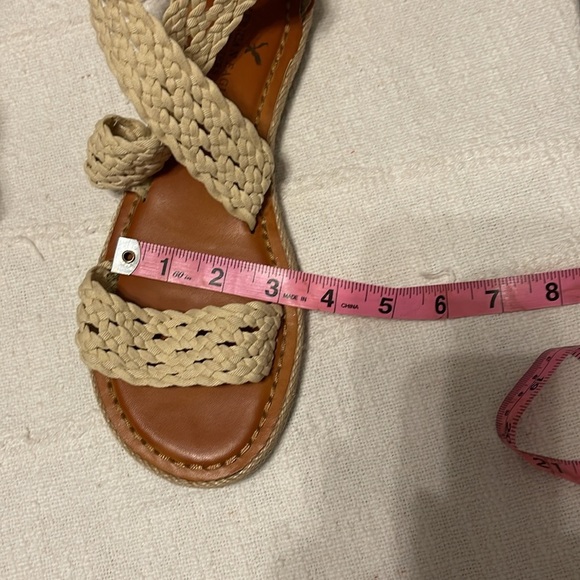 Boho Crochet Flat Summer Open Toe Sandals Women’s 8 - Picture 4 of 10